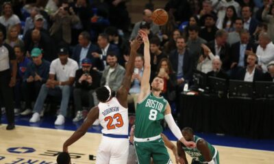 Porzingis Celtics Jump Ball