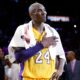 Los Angeles Lakers' Kobe Bryant pounds his chest after the last NBA basketball game of his career