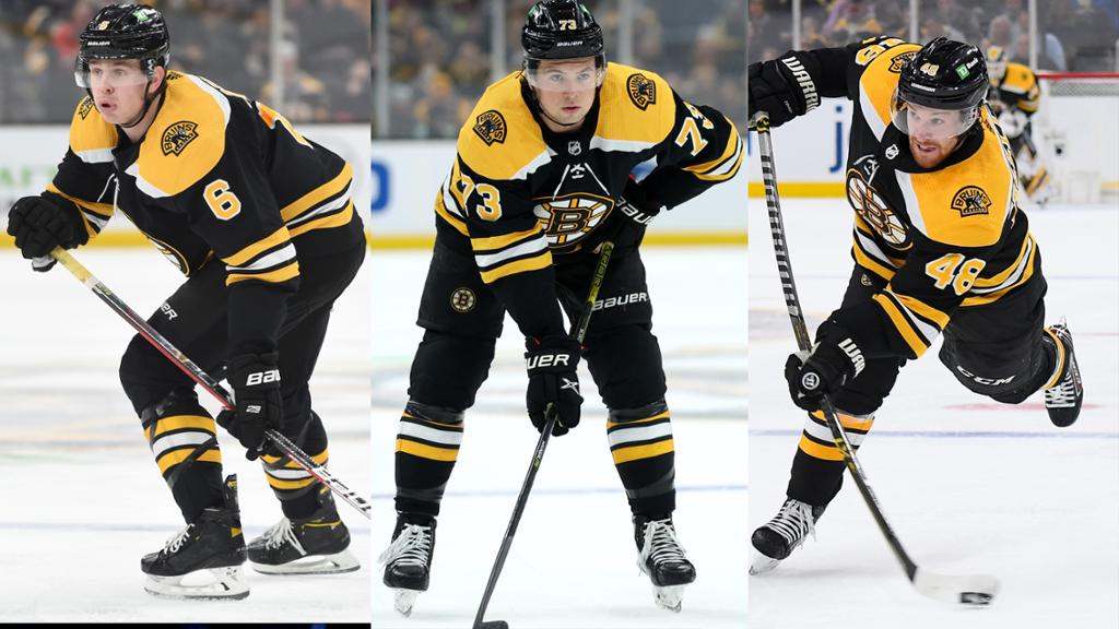 Boston Bruins - Tomas Nosek skates during Monday's captains