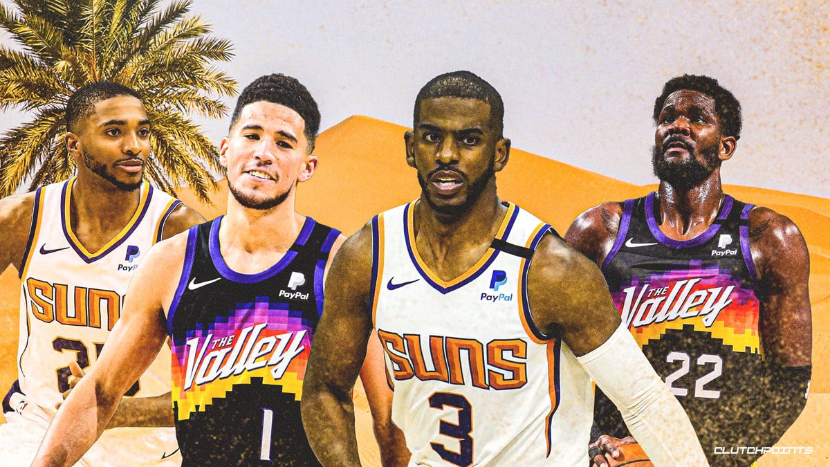 NBA_ Jersey Men Phoenix''Suns''Devin Booker Chris Paul Deandre