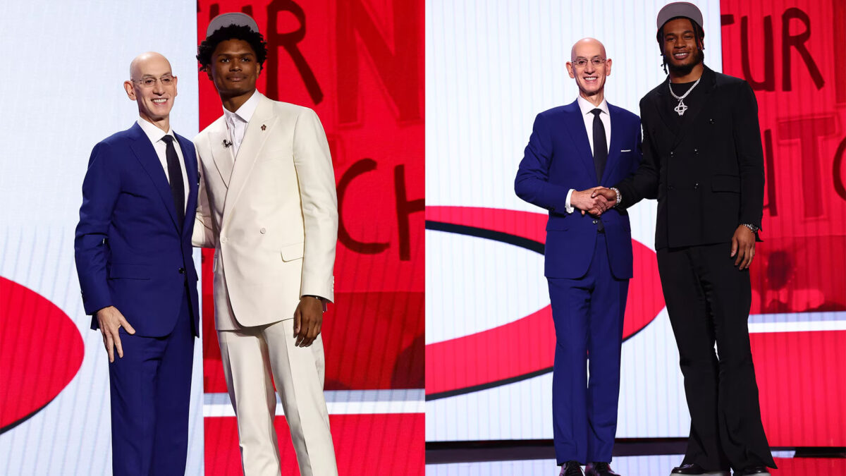 Newly Houston Rockets Amen Thompson and Cam Whitmore