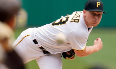 Mitch Keller throws a pitch at home for the Pittsburgh Pirates.