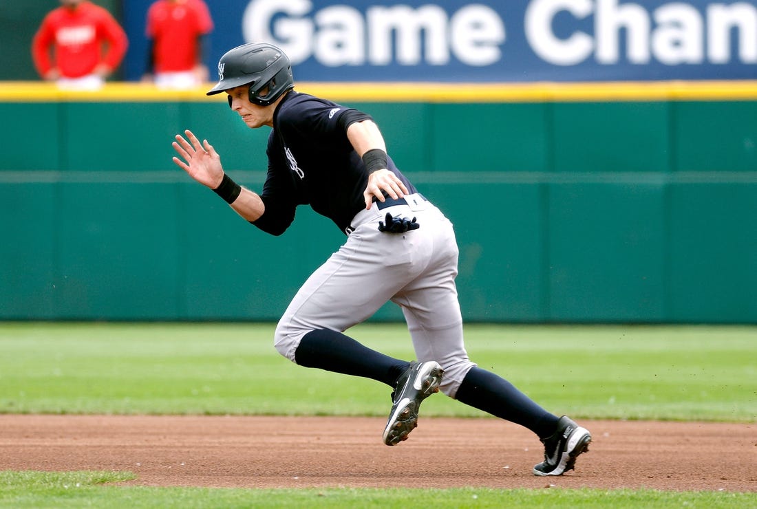 Ben Rice runs the bases for the Scranton/Wilkes-Barre RailRiders.