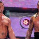 Undertaker and Batista look on before their match at Wrestlemania 23.