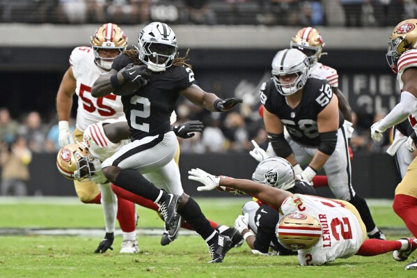 Ashton Jeanty and the Las Vegas Raiders lost a heartbreaker to the San Francisco 49ers.