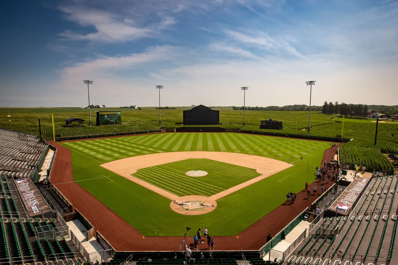 The Field of Dreams in Dyersville, Iowa.