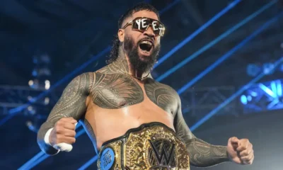 Jey Uso faces CM Punk for the World Heavyweight Championship at Saturday Night's Main Event.