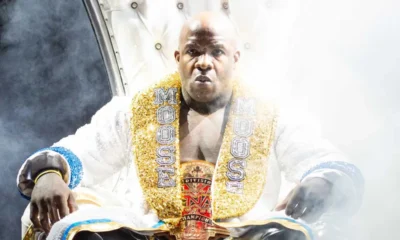 Moose prepares for a match in TNA Wrestling.