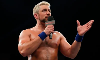 Ex-TNA star Joe Hendry prepares for a match