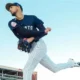 Elmer Rodriguez warms up before a game for the Somerset Patriots.