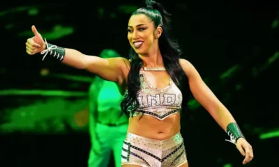 Indi Hartwell makes her WWE entrance before joining TNA.