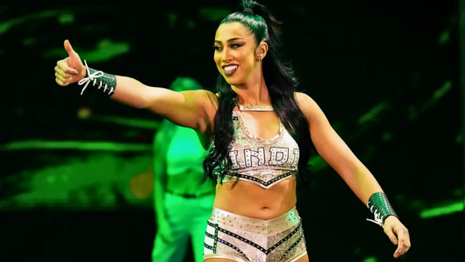 Indi Hartwell makes her WWE entrance before joining TNA.