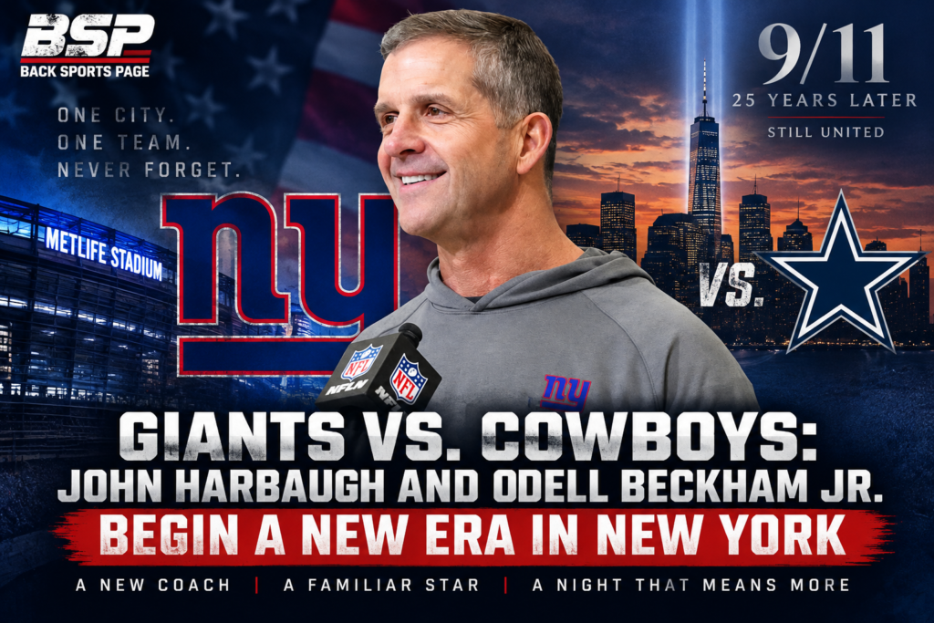 Giants vs. Cowboys: John Harbaugh and Odell Beckham Jr. Begin a New Era in New York
